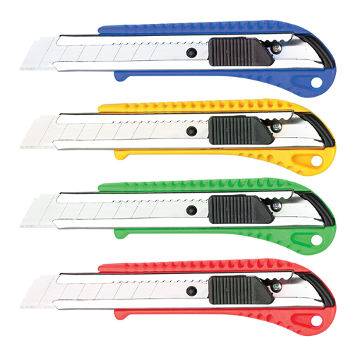 TOMAX EKO PLASTİK MAKET BIÇAĞI (MAVİ-SARI-YEŞİL-KIRMIZI)